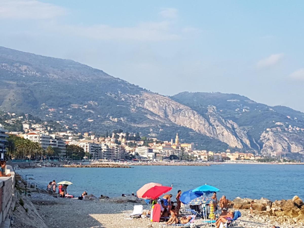 Charmant 2Pcs A 100 M De La Plage Au Calme Menton Kültér fotó